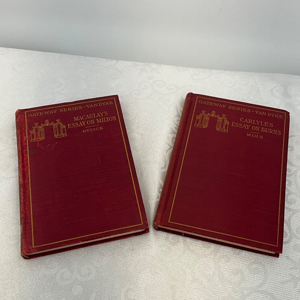 Vintage Gateway Series Books: Macaulays Essay On Milton & Carlyles Essay On Burn